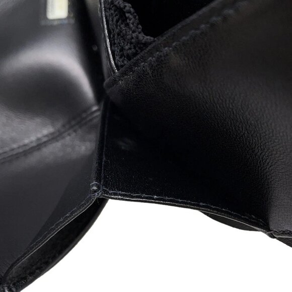 CHANEL Camellia ChainPochette Satin/Leather Black - Picture 14 of 15